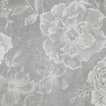 Tapet personalizat floral cu flori de trandafir pe un fundal gri marmua marble rosa