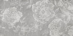 Tapet personalizat floral cu flori de trandafir pe un fundal gri marmua marble rosa