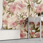 Tapet personalizat floral cu flori de cires inflorite cherry tree blossom