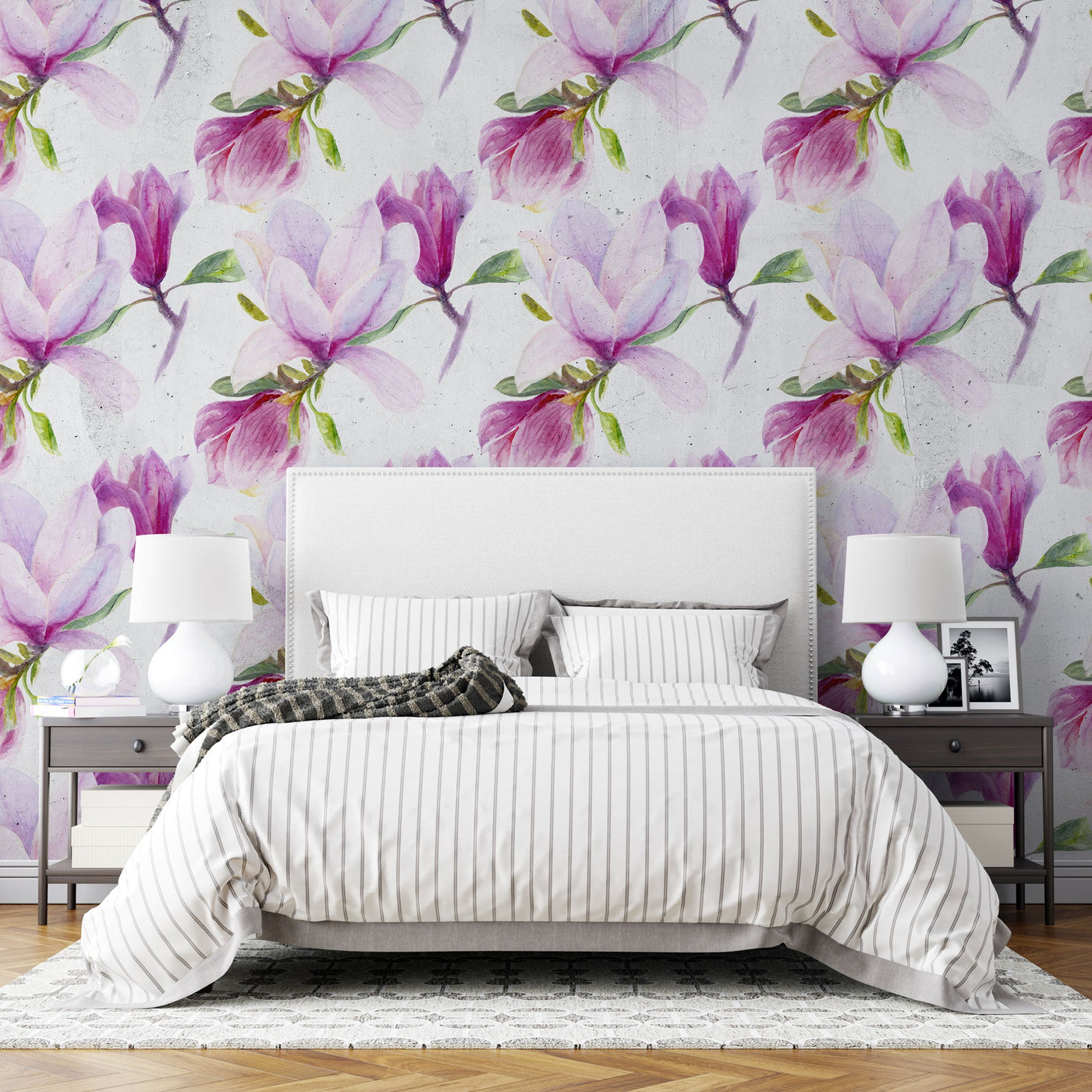 fototapet-personalizat-floral-cu-flori-de-magnolia-liliflora-pe-un-fundal-alb-magnolia-liliiflora