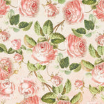Tapet personalizat floral cu bujori infloriti rozalii in stil retro retro peony