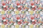 Tapet personalizat floral cu flori intr un pastel retro retro pastel flowers