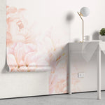 Tapet personalizat floral cu flori roz pastel pink dream