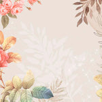 Tapet personalizat floral cu selecte de flori portretizate artistic art selection