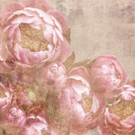 Tapet personalizat floral cu flori de bujori venetieni roz venetian peonies