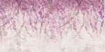 Tapet personalizat floral cu flori de wisteria in nuante de mov purple wistera