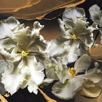 Tapet personalizat floral realist cu flori inflorite cu efect 3d 3d flower bloom