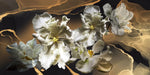 Tapet personalizat floral realist cu flori inflorite cu efect 3d 3d flower bloom