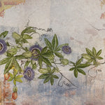 Tapet personalizat floral vintage cu flori de ciulin vintage thistle