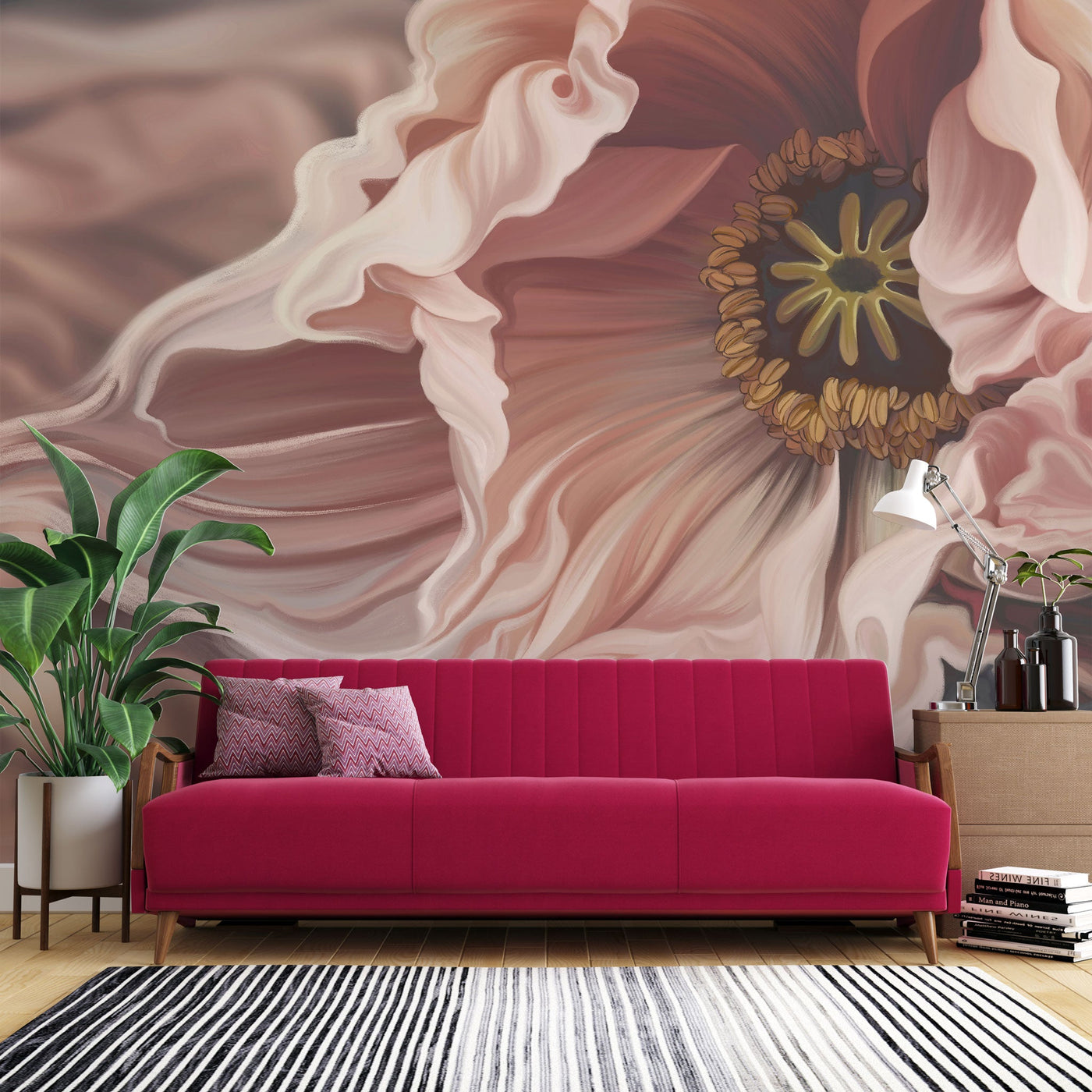 fototapet-personalizat-floral-cu-flori-de-mac-roz-pastel-passion-poppy