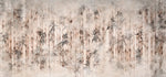 Tapet personalizat leaf cu bambus in nuante de maronii sepia pe un fundal texturat sepia bamboo