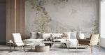 Tapet personalizat leaf cu frunze de pothos n'joy in contrast galben gri n'joy heaven