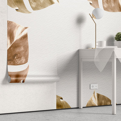 Tapet personalizat - RUSTY MONSTERA TEXTURED