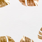 Tapet personalizat leaf cu frunze de monstera in tonuri ruginii rusty monstera textured