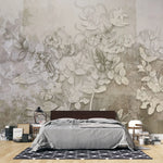 Tapet personalizat leaf cu frunze de menta salbatica in nuante inchise sepia wild mint
