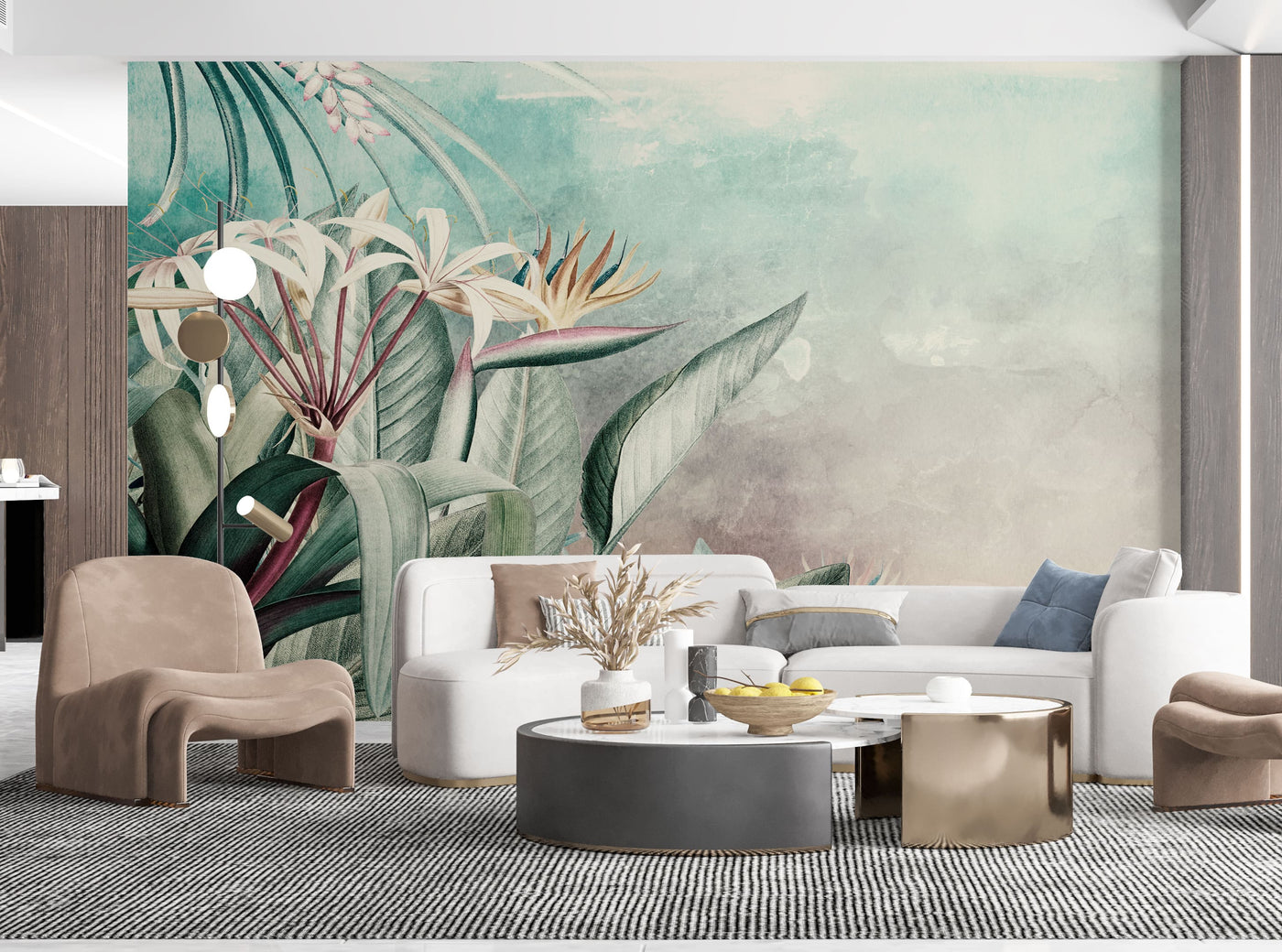 Tapet personalizat - SCENIC TROPICAL FLOWERS