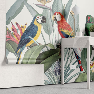 Tapet personalizat - TROPICAL PARROTS