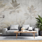 Fototapet personalizat tropical cu jungla tropicala in stil vintage vintage jungle