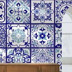 Tapet personalizat oriental cu tipare de portealn oriental chinoiserie tiles
