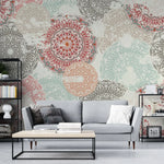 Tapet personalizat oriental cu mandale de inspiratie indiana mandala