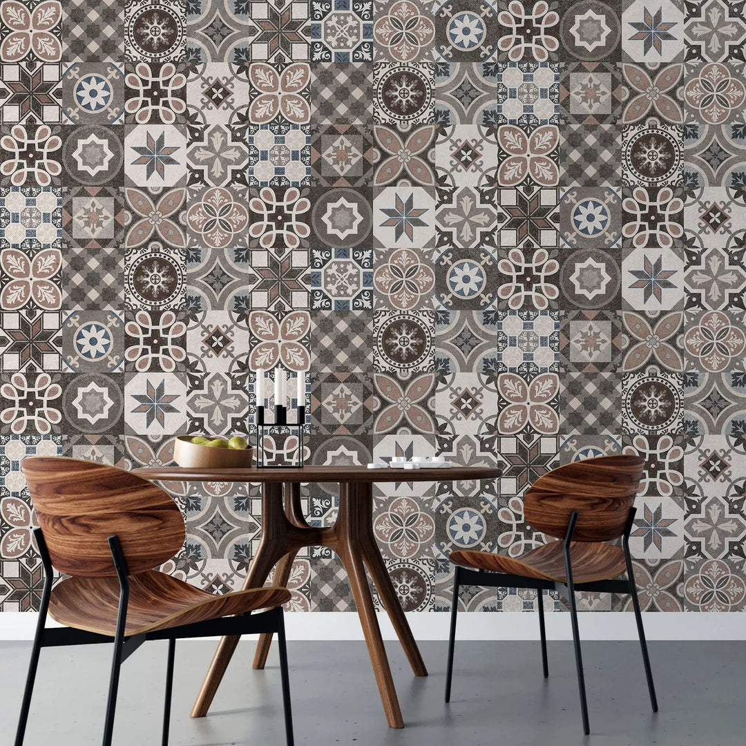 Tapet personalizat mozaic cu mozaic toscan tuscany tiles