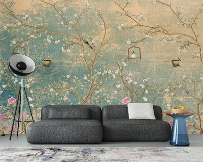 Tapet personalizat - VINTAGE CHINOISERIE