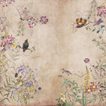 Tapet personalizat zen oriental cu gradina orientala vintage vintage gardenia