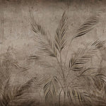 Tapet personalizat zen oriental cu padure tropicala in nuante sepia sepia rainforest