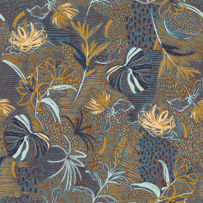 Tapet personalizat - BOHO FLOWER'S CONTRAST