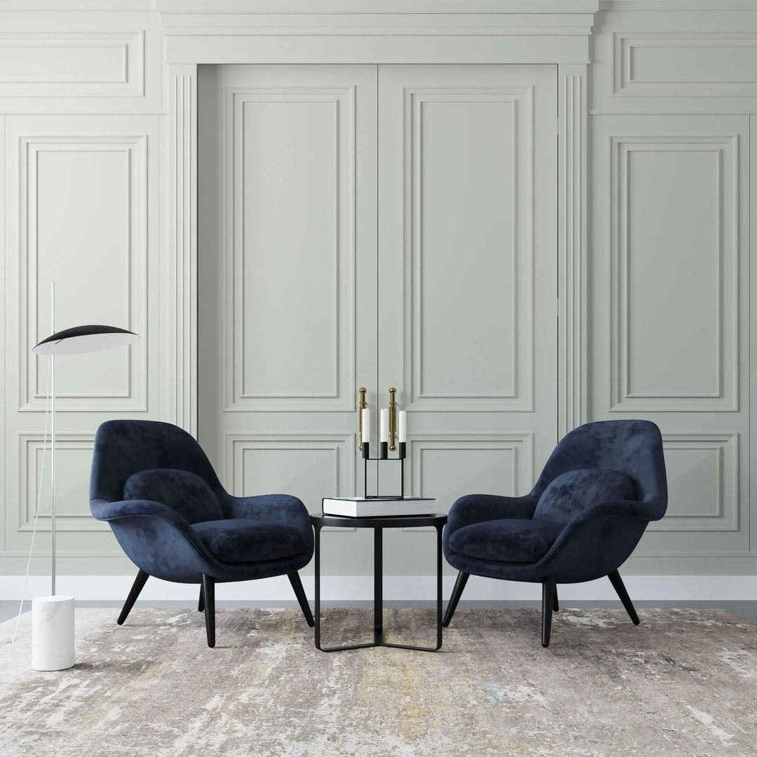 Tapet personalizat arhitectural walls cu ancadramente de perete si usi in nuante de gri deschis light grey doors