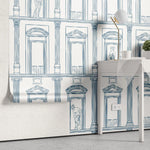 Tapet personalizat arhitectural walls cu ancadramente de perete cu sculpturi ilustrate sketch sculptures