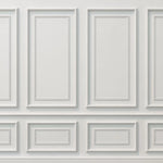 Fototapet personalizat arhitectural walls cu ancadramente de perete albe clasice white border