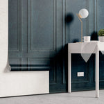 Tapet personalizat retro&vintage cu model de perete vechi in nuante albastre verzi inchise care creeaza atmosfera de arhitectura retro si vintage underwater