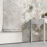 Fototapet retro & vintage cu arabescuri in stil vintage pe fundal deschis vintage arabesque