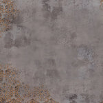 Tapet retro & vintage cu arabescuri aramii in stil vintage pe fundal inchis bronze arabesque