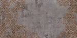 Tapet retro & vintage cu arabescuri aramii in stil vintage pe fundal inchis bronze arabesque