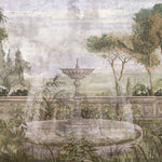 Tapet personalizat victorian cu fantana intr o gradina in stil victorian the fountain