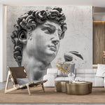Tapet personalizat victorian cu statuia lui david sculptura de tip portret david statue portrait