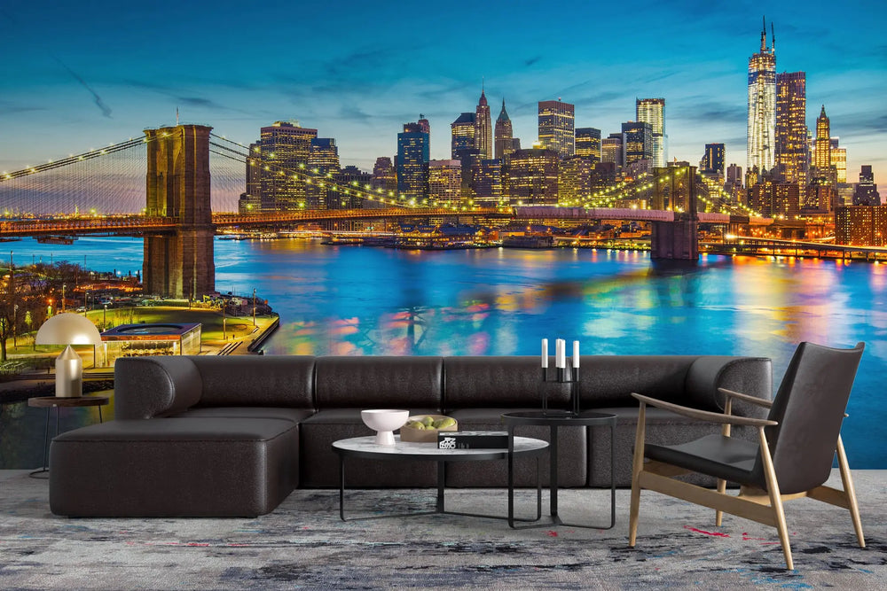 Tapet personalizat orase cu podul din brooklin brooklin bridge