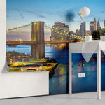 Tapet personalizat orase cu podul din brooklin brooklin bridge