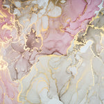 Tapet personalizat marble cu model de marmura alba si roz cu insertii aurii rose gold marble
