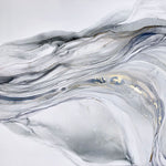 Tapet personalizat marble cu marmura alba si gri in forma de val marble wave