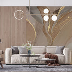 Tapet personalizat marble cu marmura in nuante rose cu accente aurii sahara