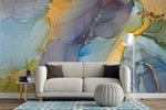 Tapet personalizat marble cu marmura in nuante de curcubeu rainbow