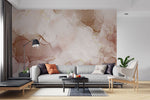 Tapet personalizat marble cu marmura in nuante de roz pudrat powder pink