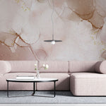 Tapet personalizat marble cu marmura in nuante de roz pudrat powder pink