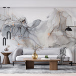 Tapet personalizat marble cu marmura in nuante fumurii bronze smoke