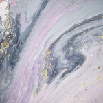 Tapet personalizat marble cu marmura in nuante de roz si gri cu accente sclipitoare aurii nebula