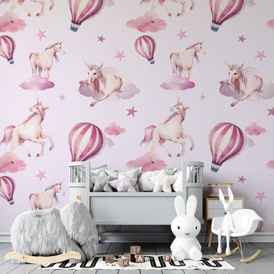 Tapet personalizat - PINK UNICORN