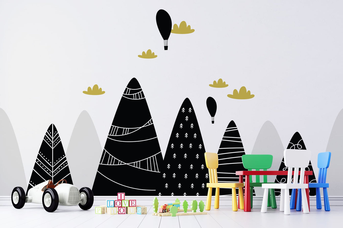 Tapet personalizat - TEXTURED MOUNTAINS